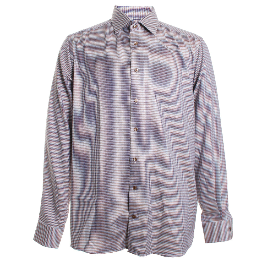 Brown Houndstooth Shirt