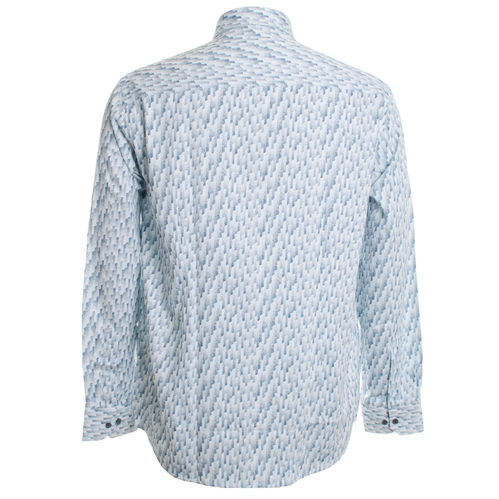Stairline Print Stretch Shirt