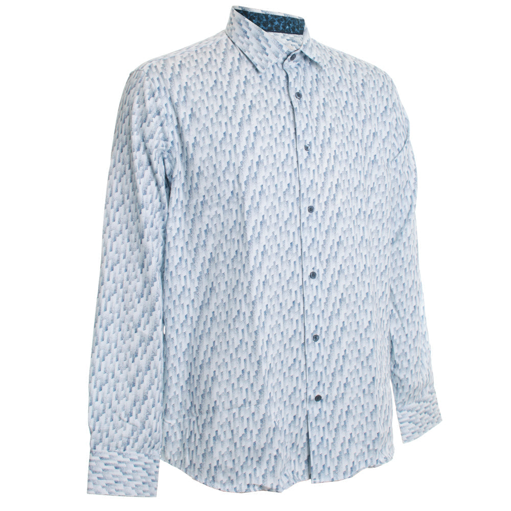 Stairline Print Stretch Shirt