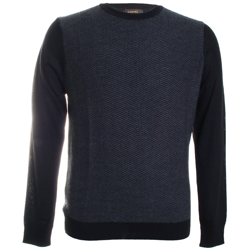 Textured Crew Neck Sweater