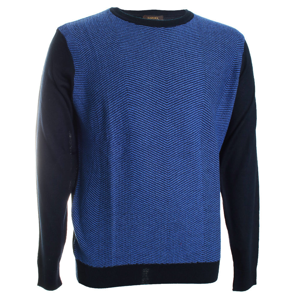 Textured Crew Neck Sweater
