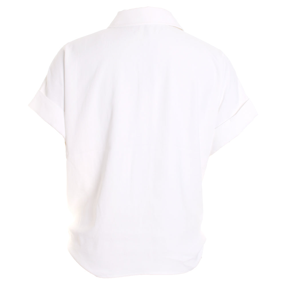 Knotted Button Down Shirt