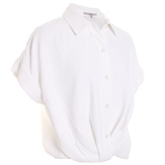 Knotted Button Down Shirt