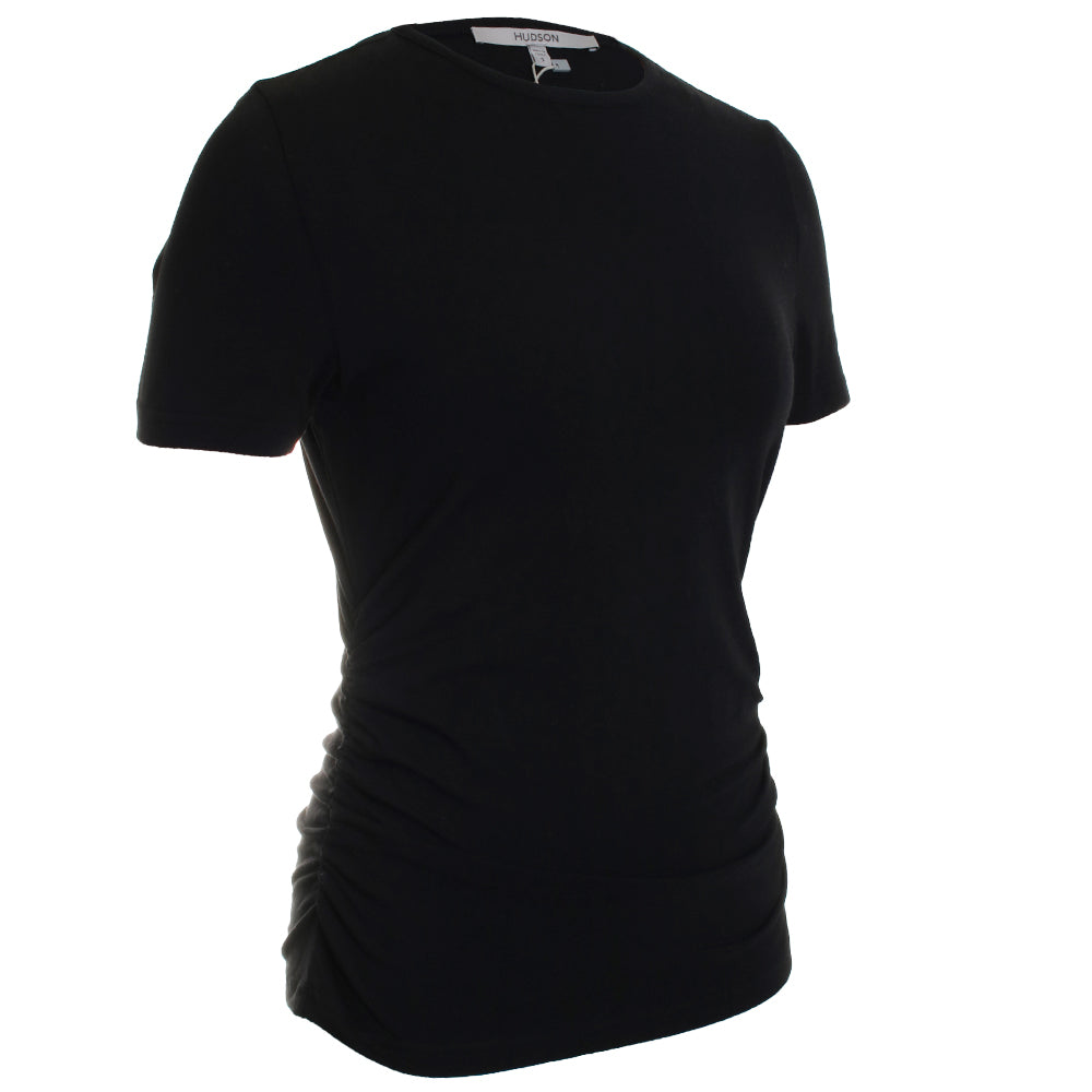 Ruched Crew Neck Top