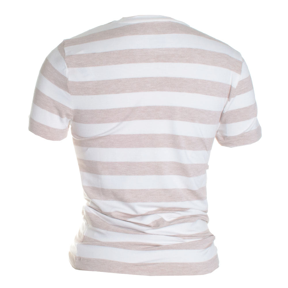 Soft Touch Stripe Short Sleeve Crewneck
