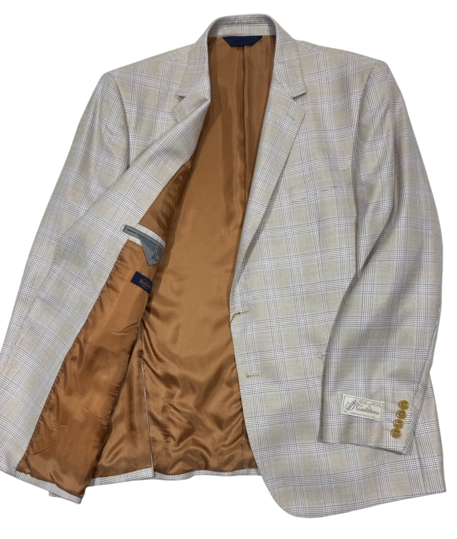 ZMD5516 Silk Wool Plaid Sport Coat 46R