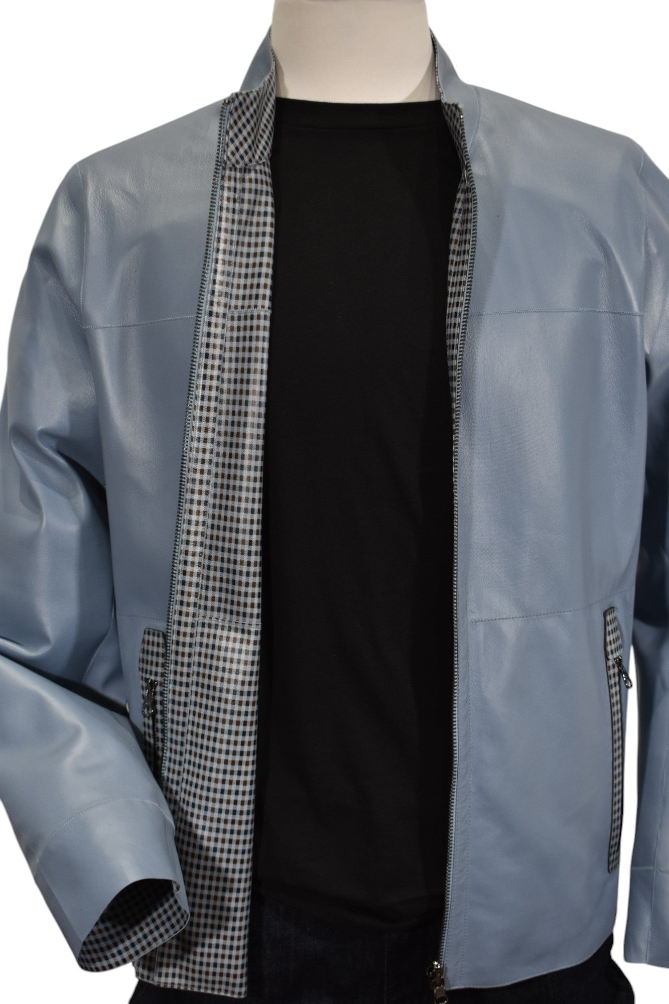 J213 Reversible Leather to Plaid