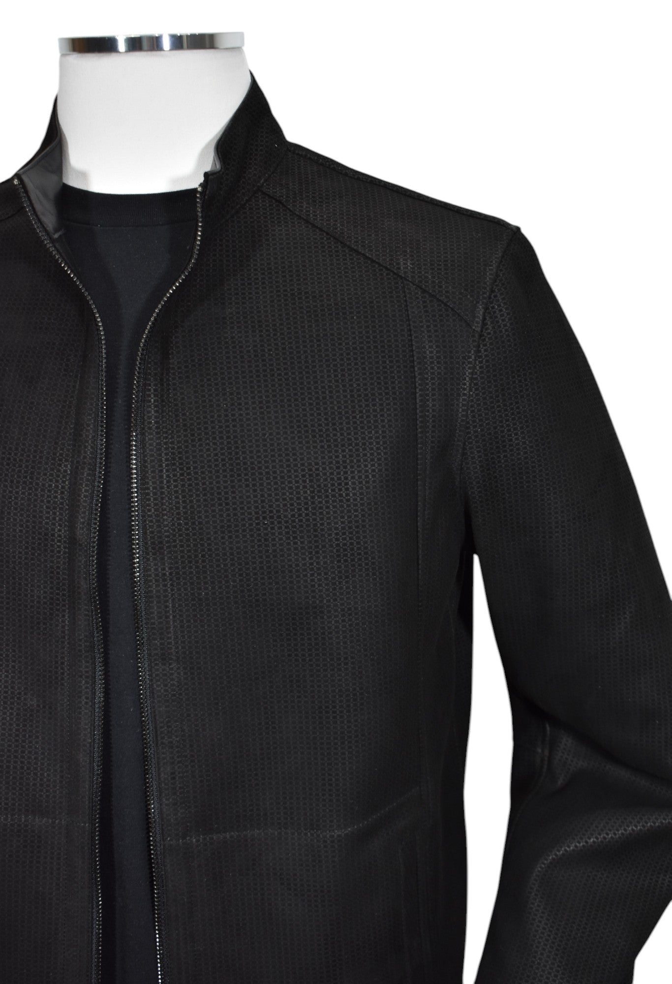 J227 Black Reversible Suede/Leather Amalfi Coat