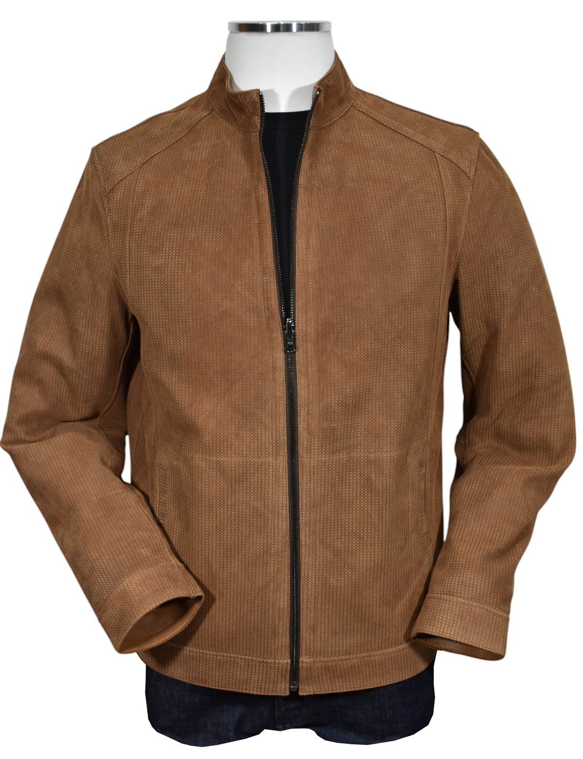 J227 Whiskey Reversible Suede/Leather Amalfi Coat