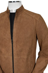 J227 Whiskey Reversible Suede/Leather Amalfi Coat