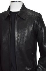 J232 Python Leather Jacket