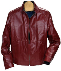 J395 Leather to Microfiber Reversible Jacket