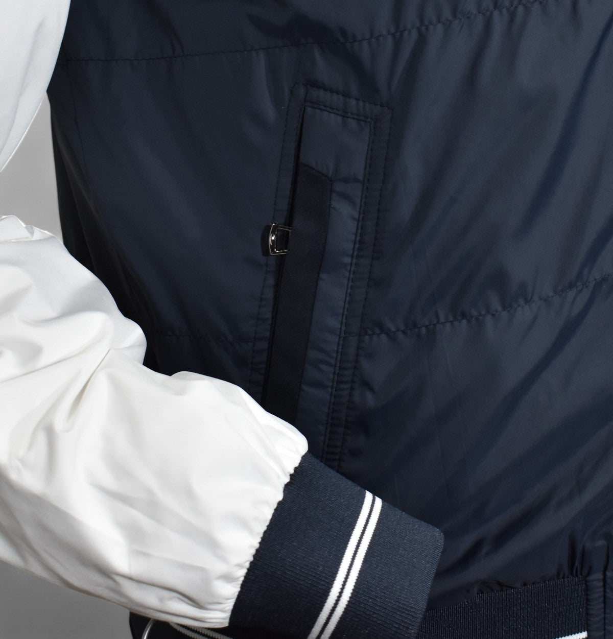 J446 Engineered Microfiber Coat Navy