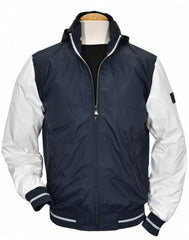 J446 Engineered Microfiber Coat Navy