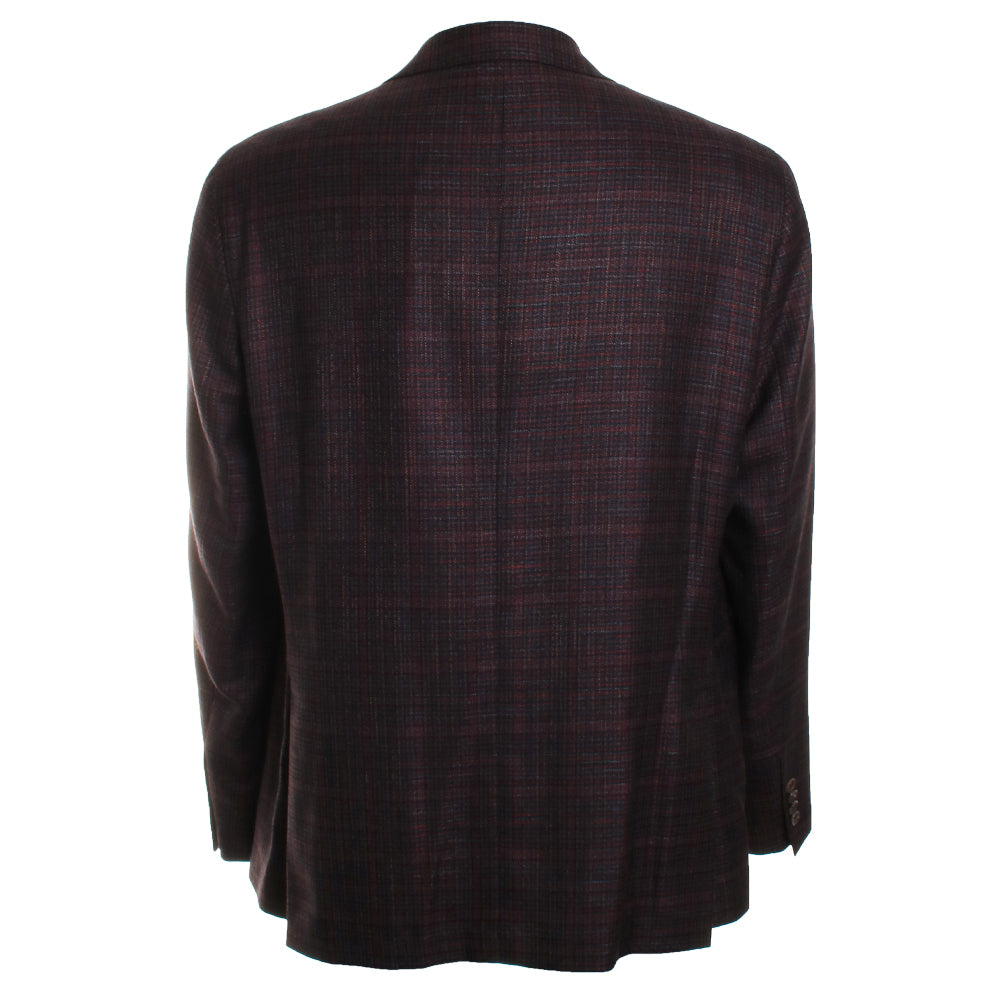 Midland Burgundy Plaid Sport Coat