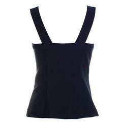 Fitted Peplum Zipper Top