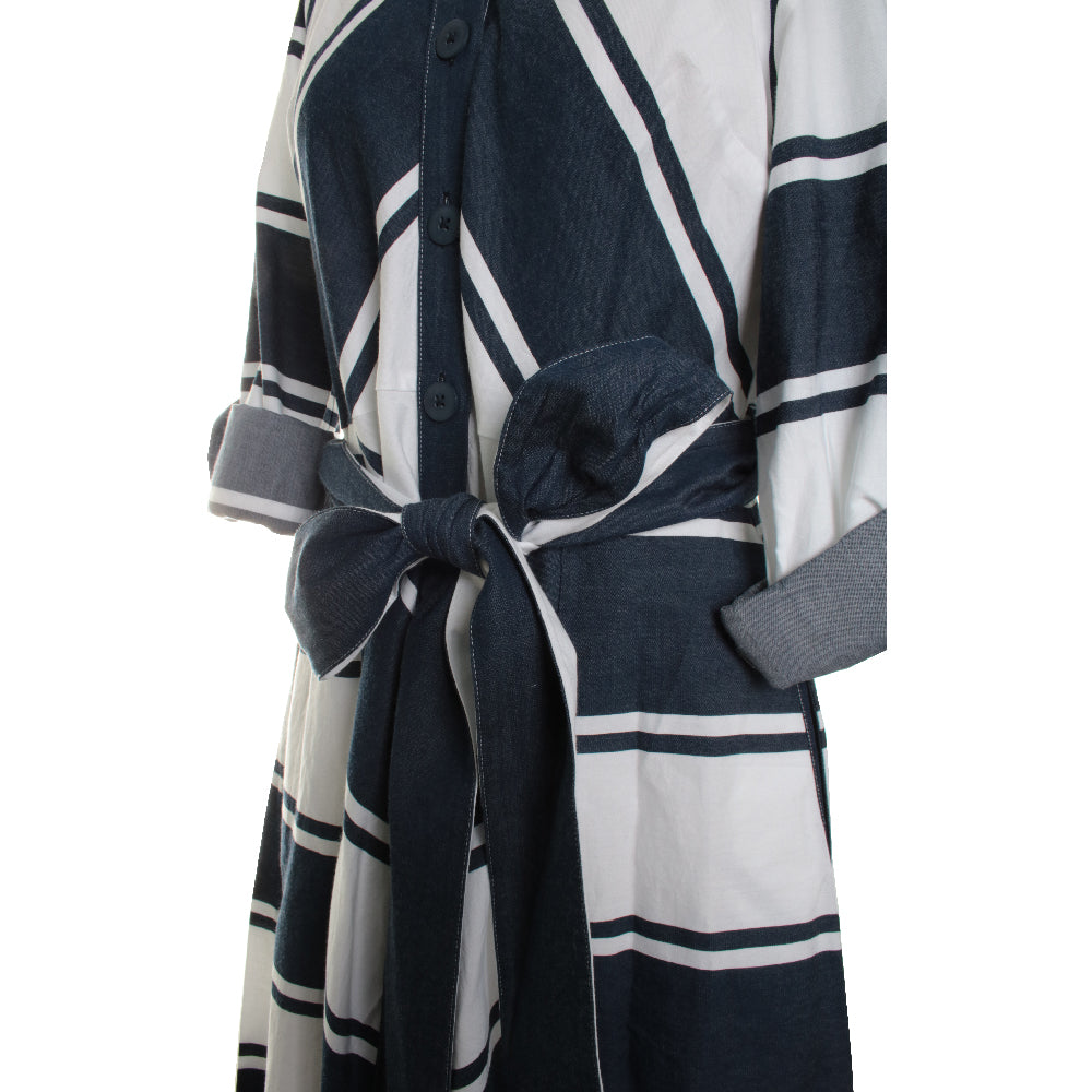 Casual Striped Maxi Dress