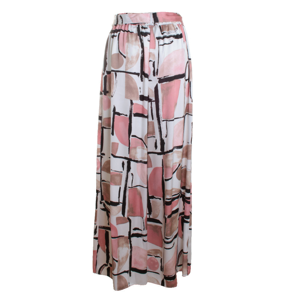 Wide Leg Abstract Trouser