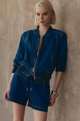 Denim Bomber Jacket