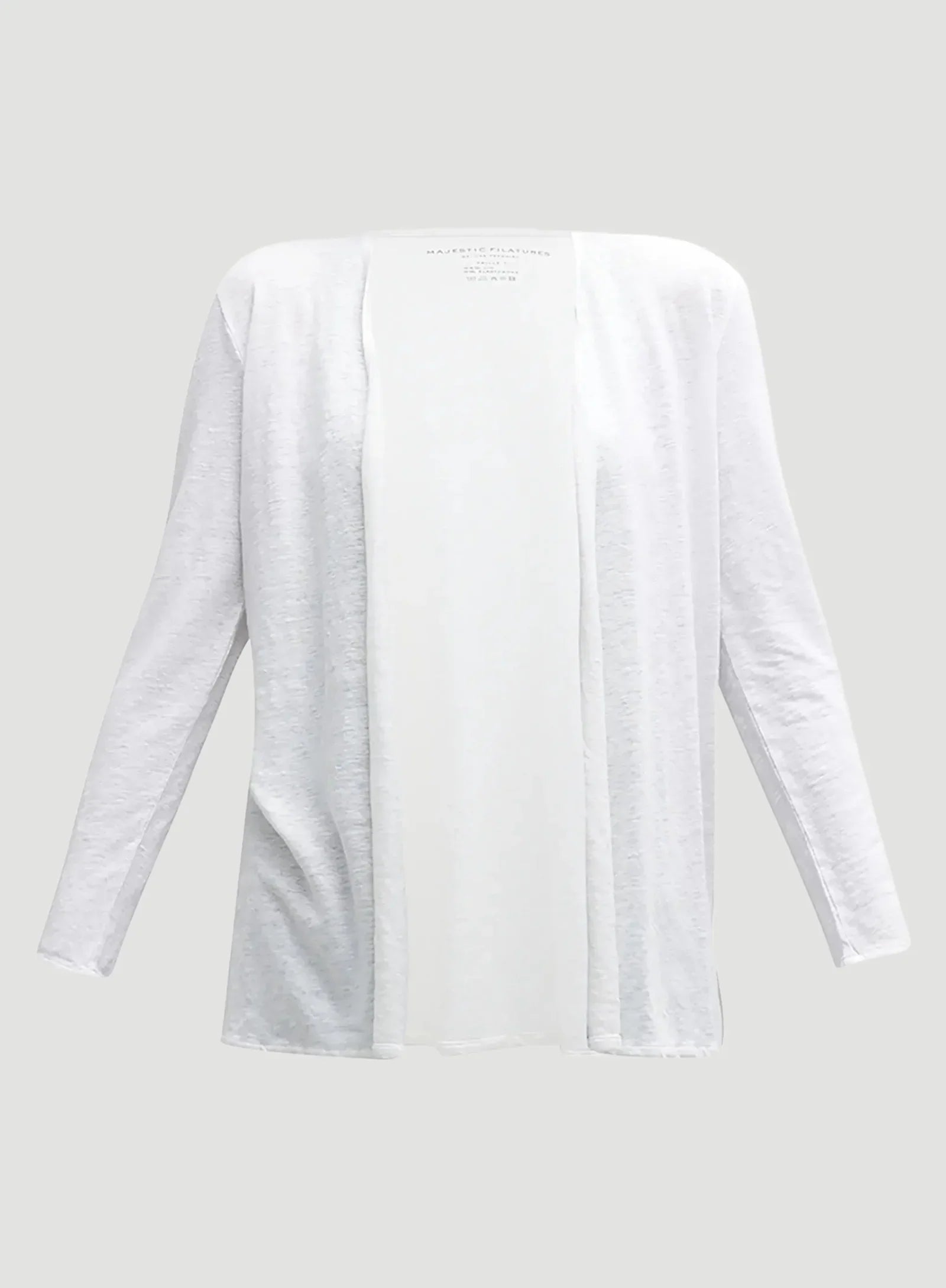 Stretch Linen Open Cardigan