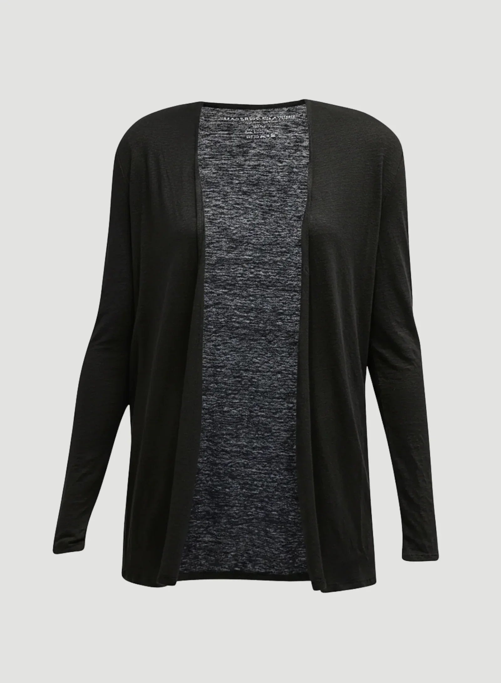 Stretch Linen Open Cardigan