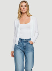 Stretch Linen V-Neck Cardigan