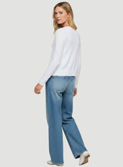 Stretch Linen V-Neck Cardigan