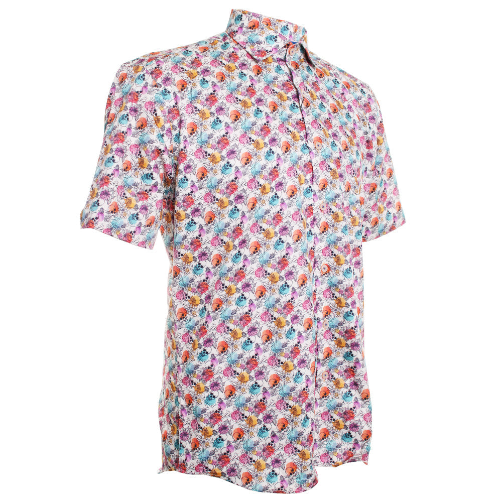 Galileo Floral Skull Dress Shirt