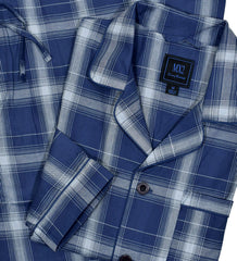 MP007 Navy Plaid Pajama