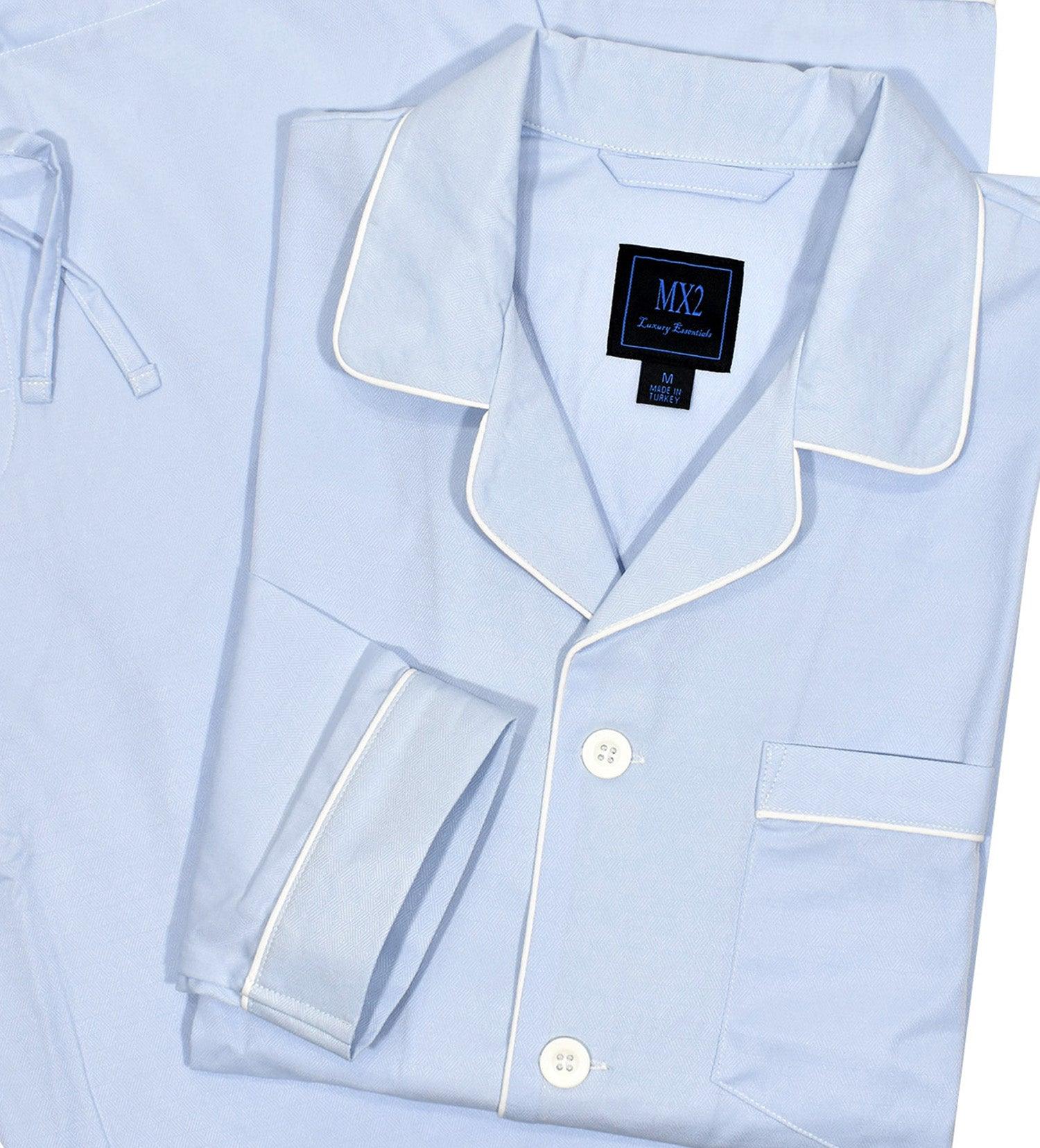 MP013 Sky Jacquard Pajama Size MD