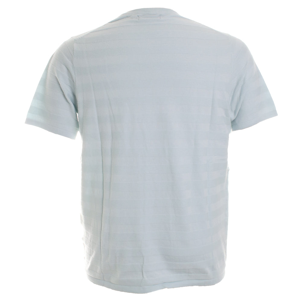 Textured Short Sleeve V Neck Tee