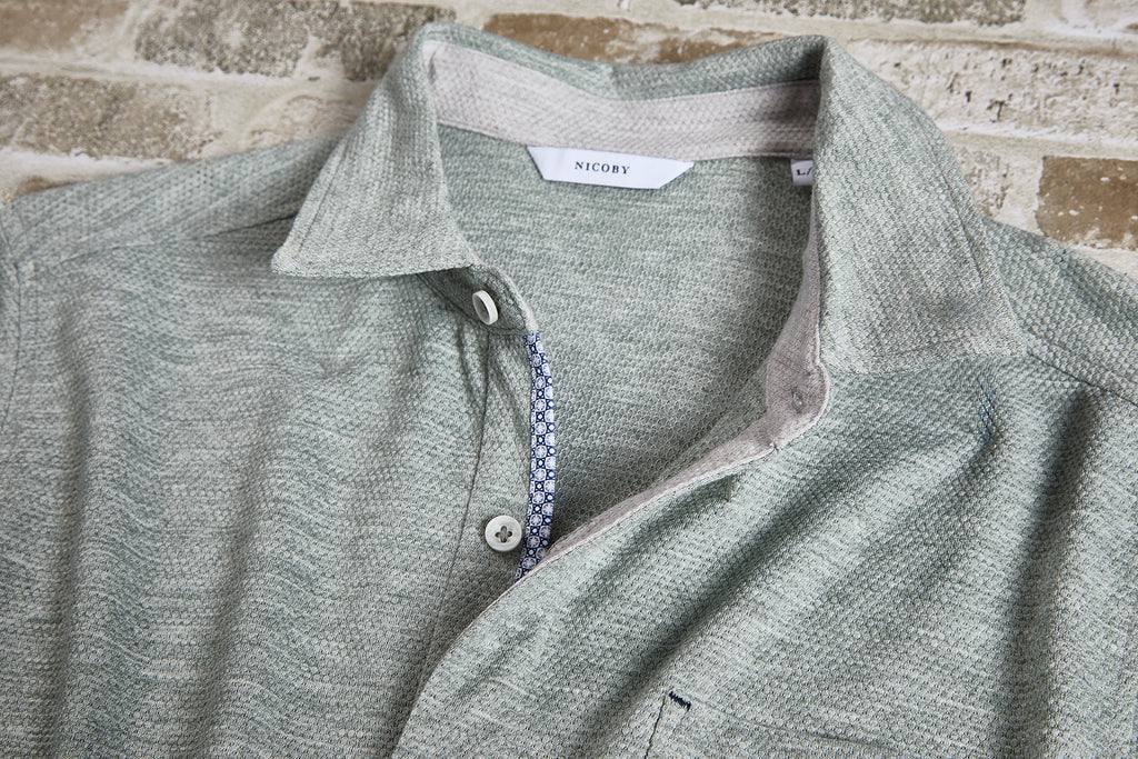 Heather Honeycomb Knit Shirt