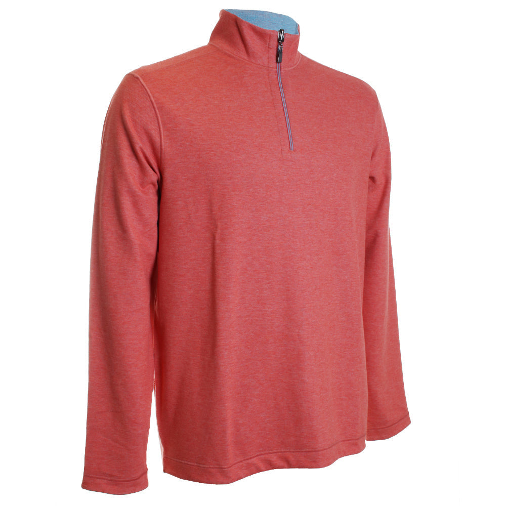 Melange Coral Reversible 1/4 Zip