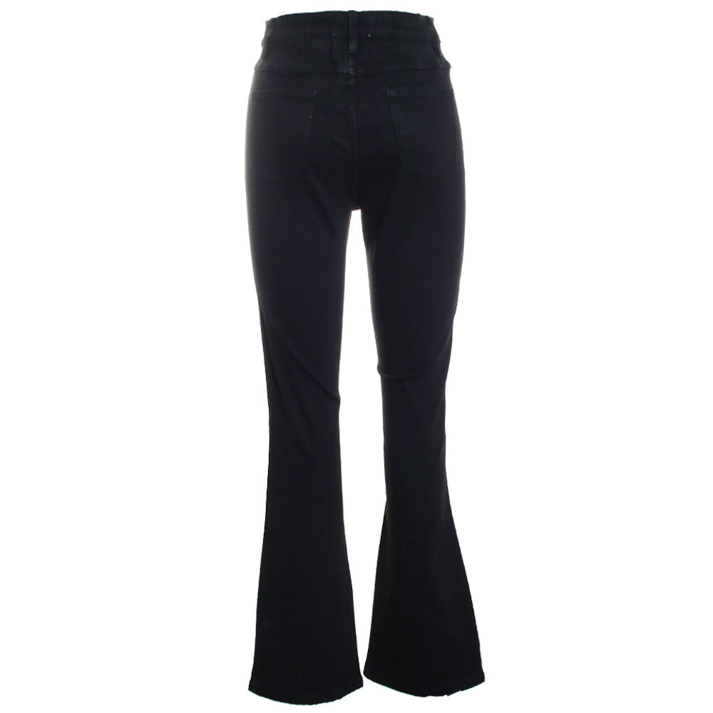 Gold Studded Detailed Straight Leg Jeans