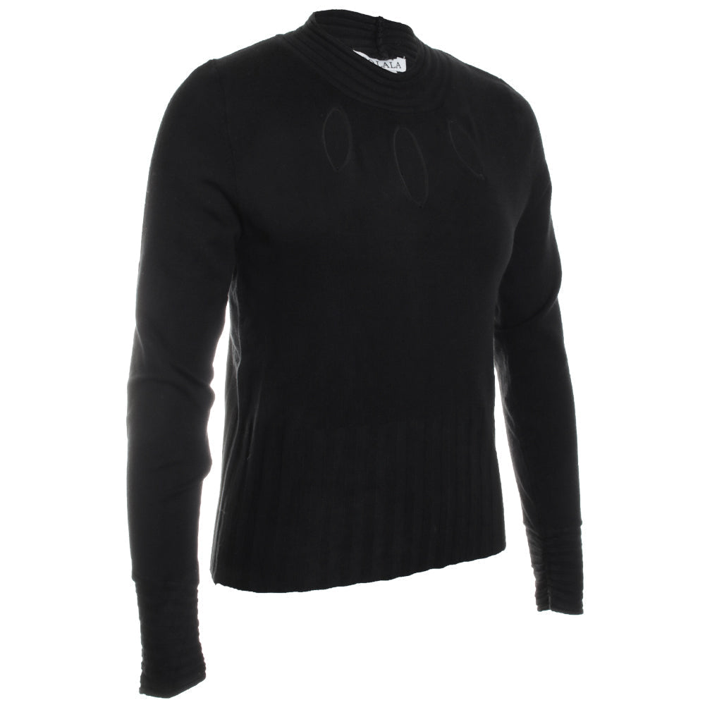 Keyhole Novelty Knit Top