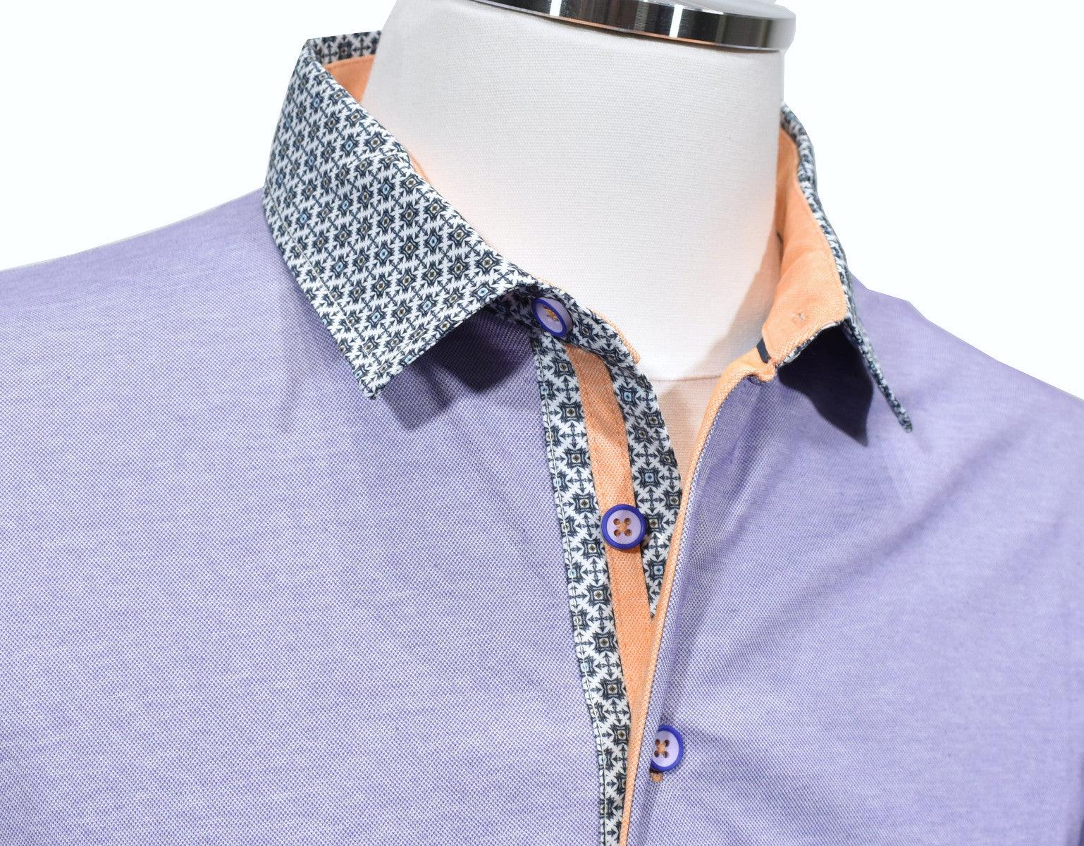 P104 Lilac - Marcello Signature Collar Polo