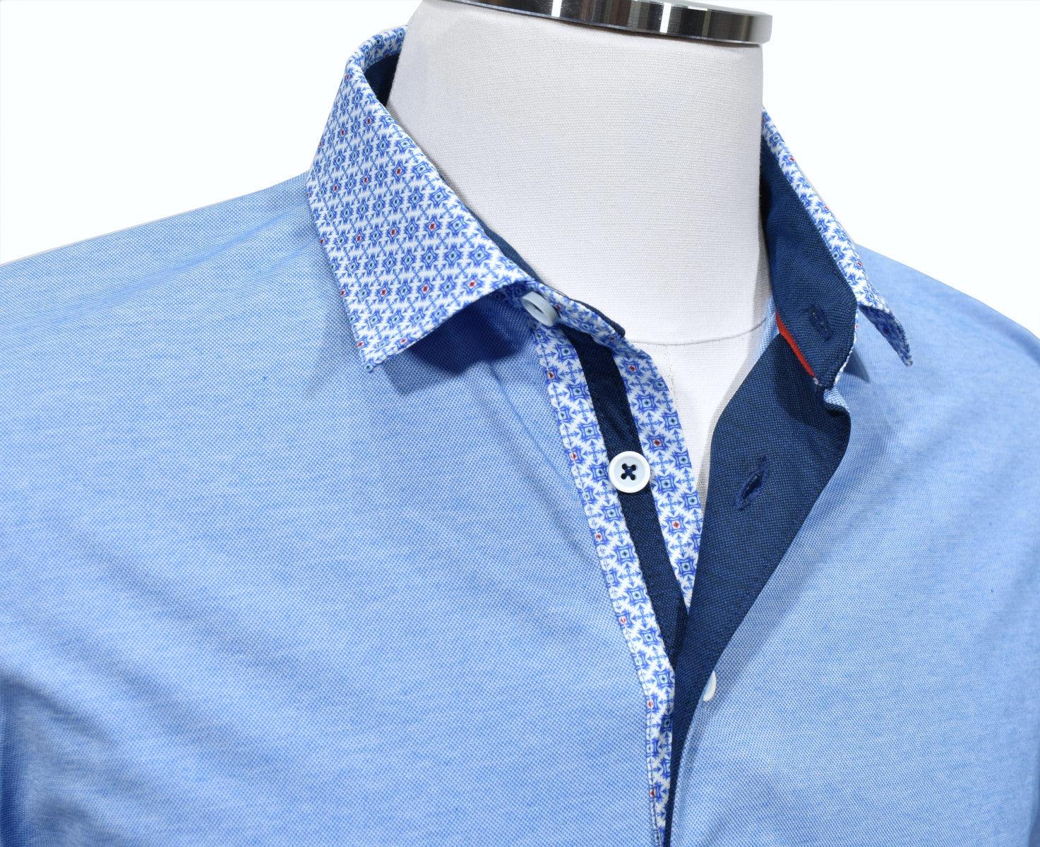 P104 Sky - Marcello Signature Collar Polo