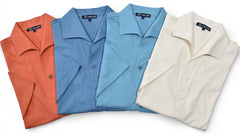 P230 One Piece Collar Blue Knit Polo