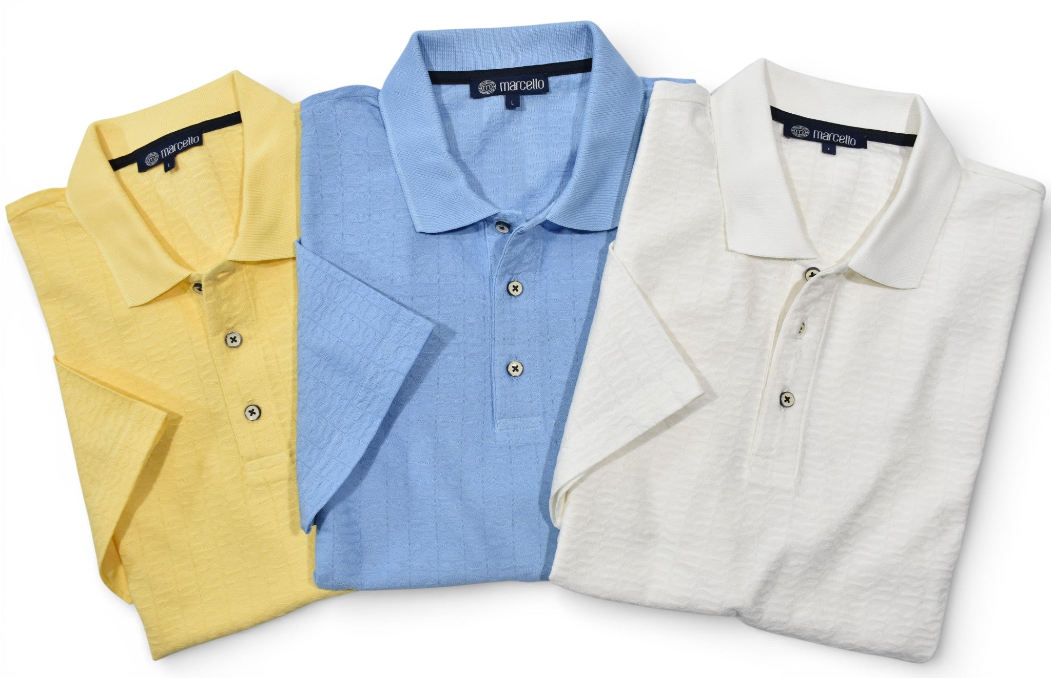 P233 Turin Jacuard Polo Blue