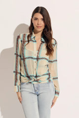 Honeycomb Abstract Blouse