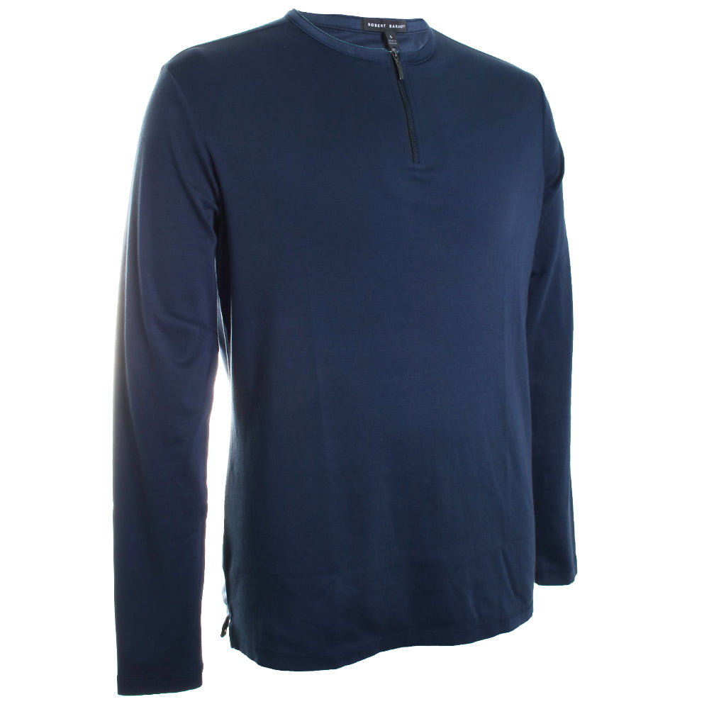Georgia Long Sleeve Zip Henley