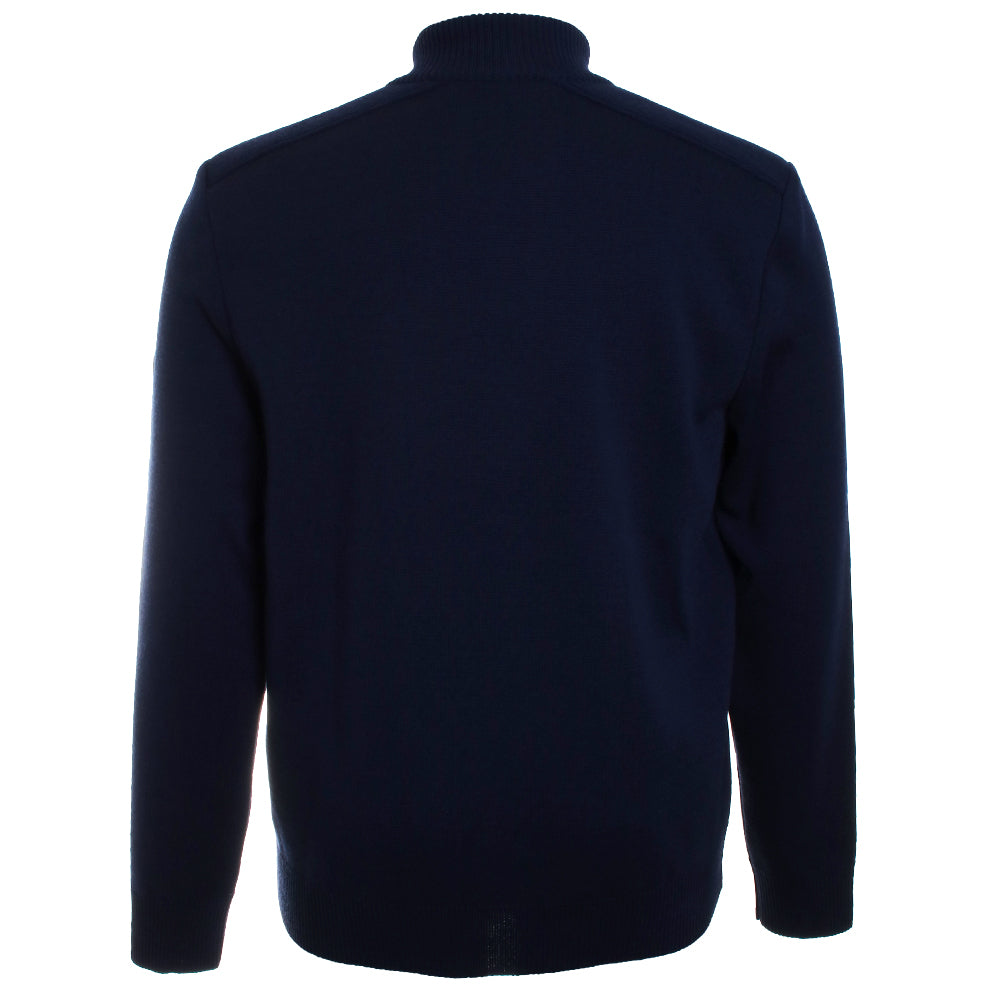 Bandol Navy Full Zip Sweater