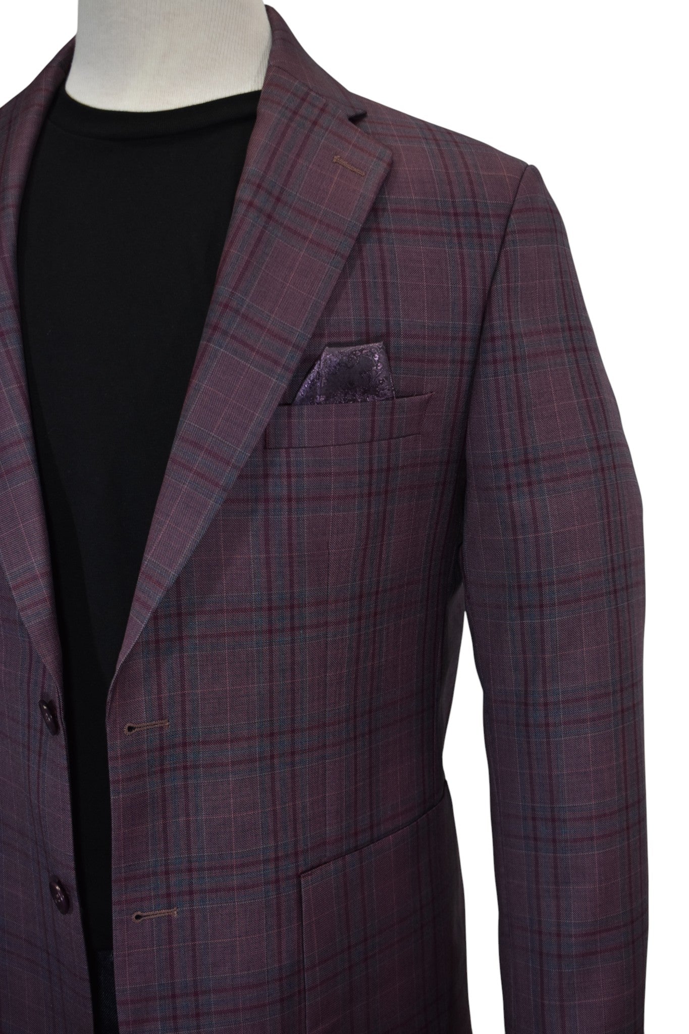 SC104 Marcello Italian Mauve Plaid