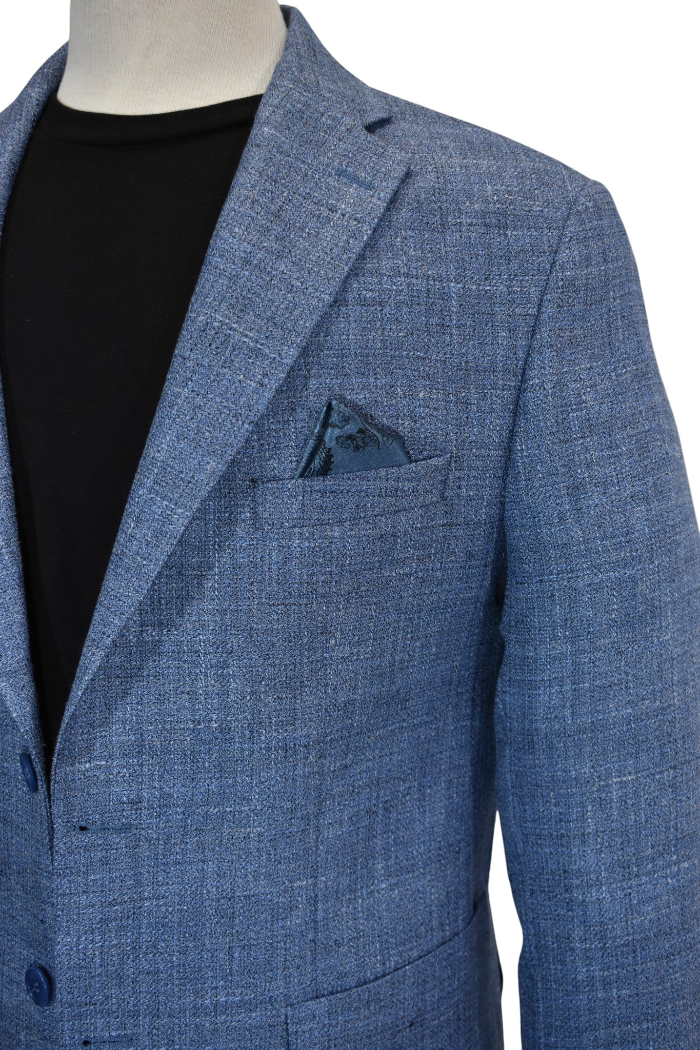 SC108 Marcello Italian Blue Weave