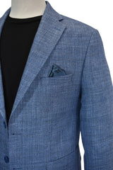 SC108 Marcello Italian Blue Weave