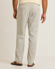 Beach Coast Stretch-Linen E-Waist Pants