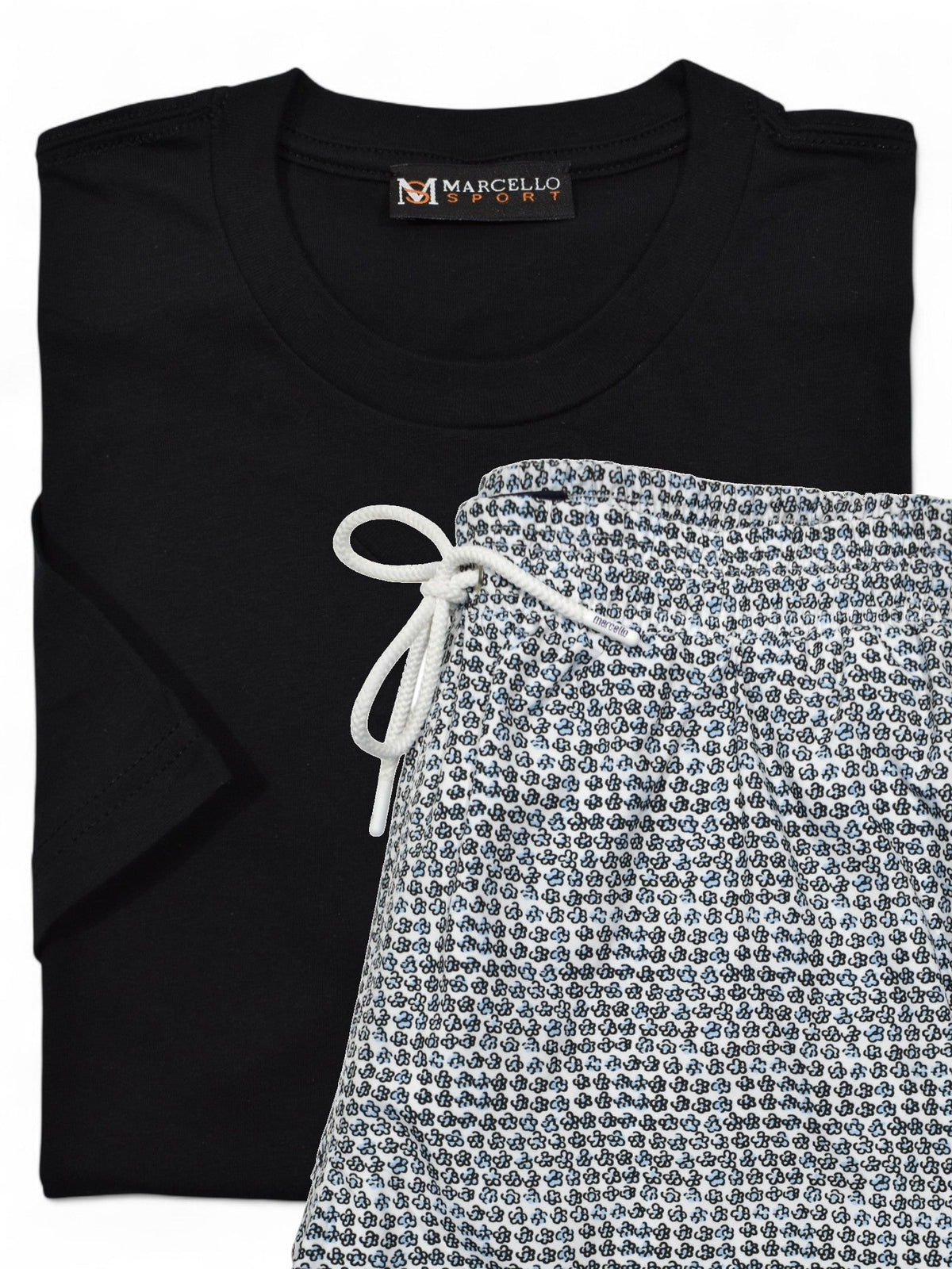 Small Floral Swim & Black Tee