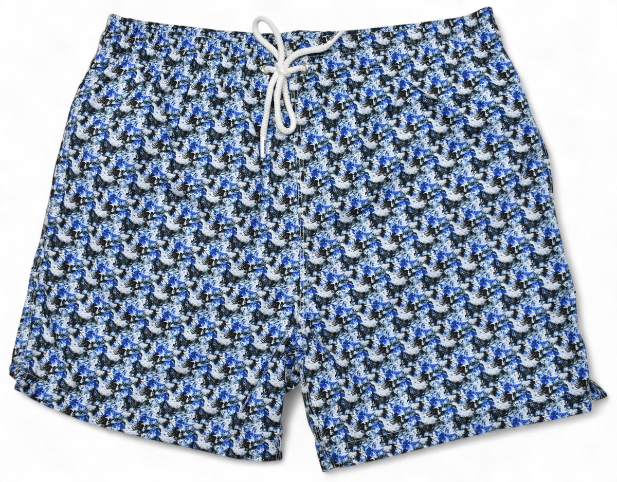 SW005 Indigo Foliage Swim Suit