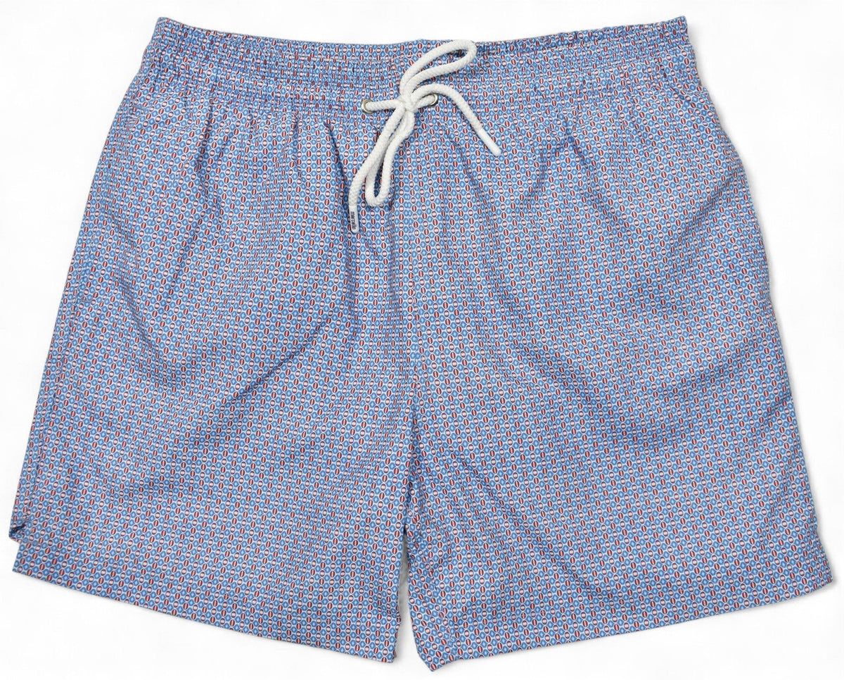 SW006 Sky-Rust Medallion Swim Suit