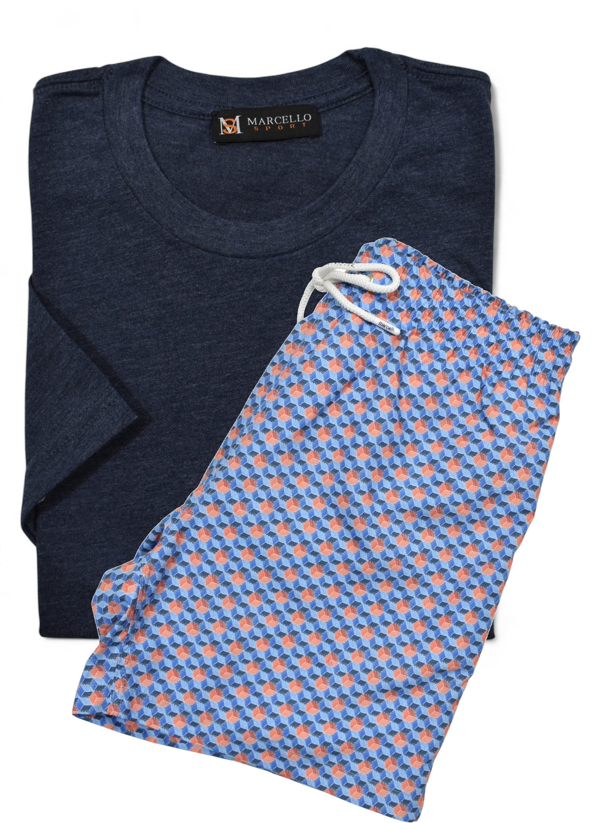 Octo Medallion Swim & Indigo Tee